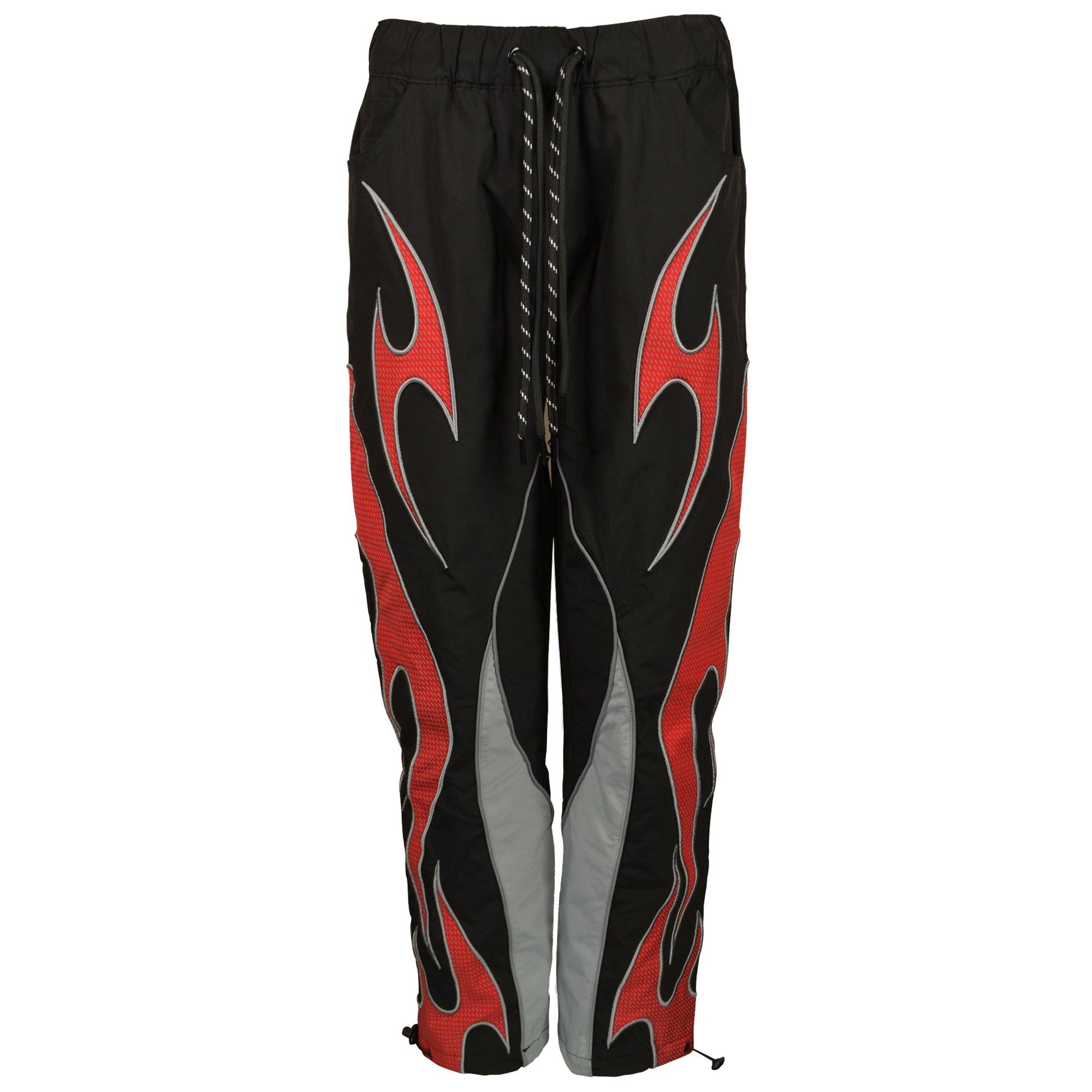HO26 GEAR SHIFT WINDBREAKER PANT - BLACK/RED